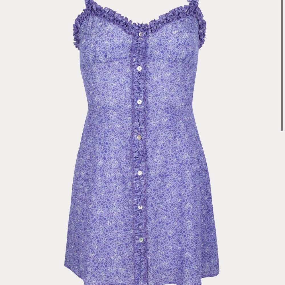 Realisation Par floral mini dress